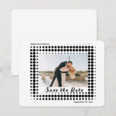 Foto Save the Date Kaart bruid bruidegom trouwdag (Voorkant / Achterkant)