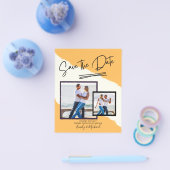 FOTO Save the Date - Modern handgeschreven script Flyer (Enkel)