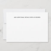 FOTO SAVE THE DATE Moderne Trouwdag Kaart (Achterkant)