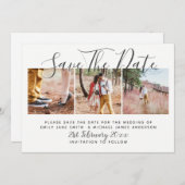 FOTO SAVE THE DATE Moderne Trouwdag Kaart (Voorkant / Achterkant)