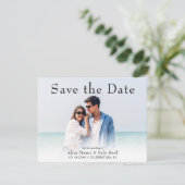 Foto Save the Date Moderne Trouwkaart (Staand voorkant)