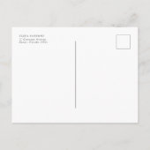 Foto Save the Date Post Kaart, Elegant Briefkaart (Achterkant)