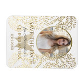 Foto Save The Date Quinceanera Magneet (Horizontaal)