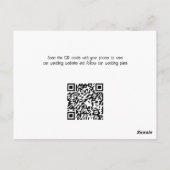 Foto Save the Date Rood en Witte Tulpen Briefkaart (Achterkant)