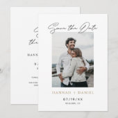 Foto Save the Date Sjabloon with Gold (Voorkant / Achterkant)