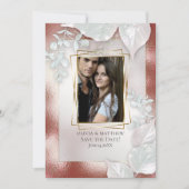 FOTO SAVE THE DATE | Terracotta Schittering Kaart (Voorkant)