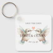 Foto Save the Date Trouw Thema Sleutelhanger (Voorkant)