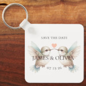 Foto Save the Date Trouw Thema Sleutelhanger (Voorkant)