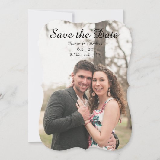 Foto Save the Date Trouw Uitnodiging (Voorkant)