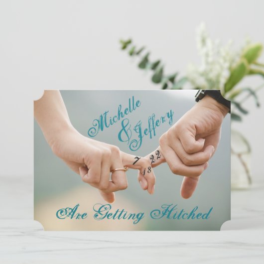 Foto Save the Date Uitnodiging (Staand voorkant)