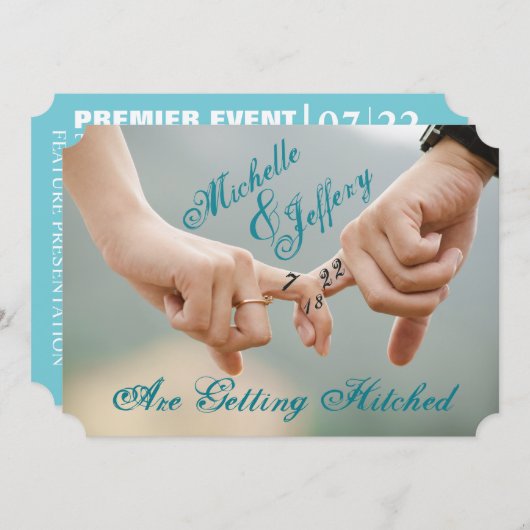 Foto Save the Date Uitnodiging (Voorkant / Achterkant)