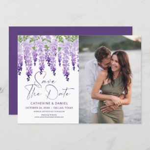 Foto Save the Date Waterverf Wisteria Wedding