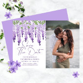 Foto Save the Date Waterverf Wisteria Wedding
