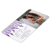 Foto Save the Date Waterverf Wisteria Wedding Magneet (Linkerzijde)