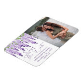 Foto Save the Date Waterverf Wisteria Wedding Magneet (Linkerzijde)