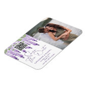 Foto Save the Date Waterverf Wisteria Wedding Magneet (Linkerzijde)