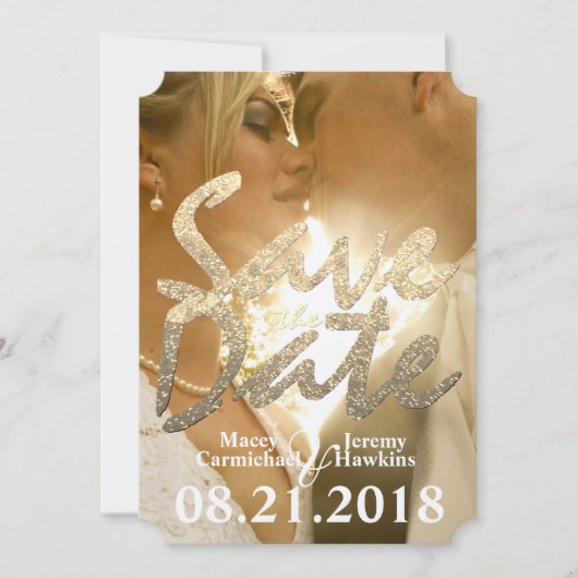 Foto Save the Date Wedding Invitation (Voorkant)