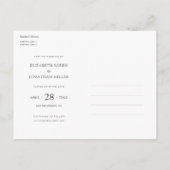 Foto Save the Date Wedding Invitation Briefkaart (Achterkant)