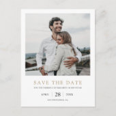 Foto Save the Date Wedding Invitation Briefkaart (Voorkant)