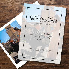 Foto Save the Date Wedding Invitation Briefkaart