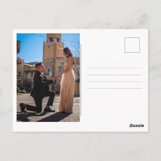 Foto Save the Date Wedding Invitation Briefkaart (Achterkant)