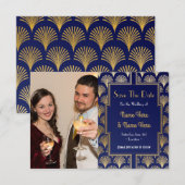 Foto Save the Date Wedding Party 1920s Art Deco (Voorkant / Achterkant)