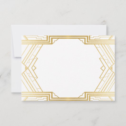 Foto Save the Date Wedding Party 1920s Art Deco (Achterkant)