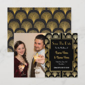 Foto Save the Date Wedding Party 1920s Art Deco (Voorkant / Achterkant)