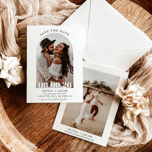 Foto Save the Dates, Moderne minimalistische Boho Kaart