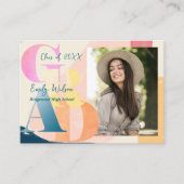 Foto Schattige 2025 Graduation Party Mini Invitati Informatiekaartje (Voorkant)