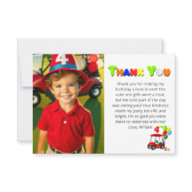 Foto Schattige 4e Verjaardag Rode Golfkar Jongen's