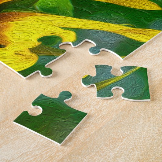 Foto/schilderij van Chipmunk Eating Yellow Sunflow Legpuzzel (Zijkant)