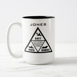 FOTO SCHOOL LOGO IN B&W TWEEKLEURIGE KOFFIEMOK