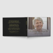 Foto-script In Loving Memory-herdenkingsboek Gastenboek (Volledig)