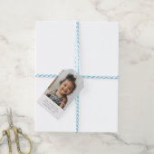 Foto Script Meisje Bedankt Cadeautags Cadeaulabel (Met Touw)
