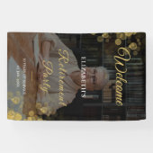 Foto Script Pensioenfeest Goud Spandoek (Horizontaal)