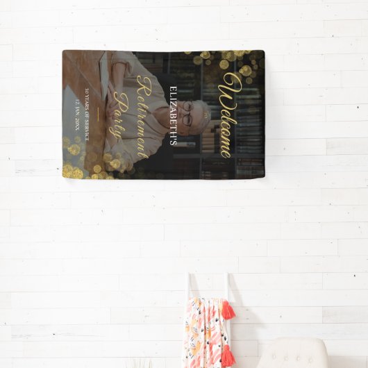 Foto Script Pensionerfeest Goud Spandoek (Insitu)