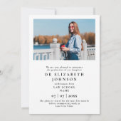 Foto Script Promotie Diploma Afstudeeraankondiging Kaart (Achterkant)
