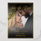 Foto Script Save the Date Folie Uitnodiging (Voorkant)