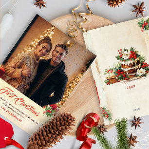 Foto Script Traditioneel Eerste Kerstdag Feestdagenkaart