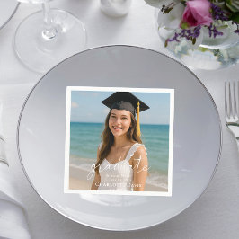 Foto-script voor afstudeerfeest servet