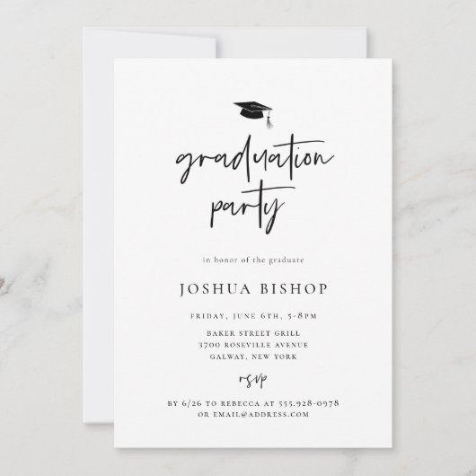 Foto scripted Graduation Party Kaart (Voorkant)