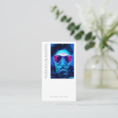 Foto scuba duikwinkel moderne Business Car Visitekaartje (Staand voorkant)