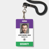 FOTO SECURITY PASS - Foto I.D. Badge (Voorzijde met lanyard)
