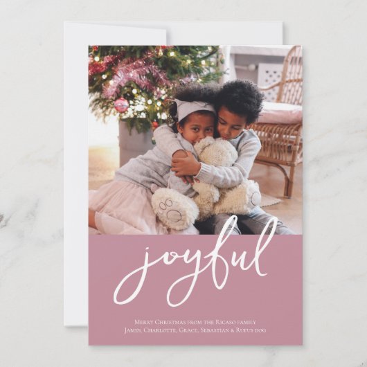 Foto Seizoenen Groeten Vrolijk Feestdagenkaart (Voorkant)