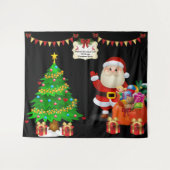 Foto Selfie Achtergrond Kerstmis Personaliseer Tek Wandkleed (Voorkant (horizontaal))