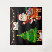 Foto Selfie Achtergrond Kerstmis Personaliseer Tek Wandkleed (Voorkant)