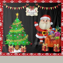 Foto Selfie Achtergrond Kerstmis Personaliseer Tek Wandkleed