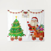 Foto Selfie Achtergrond Kerstmis Personaliseer Tek Wandkleed (Voorkant (horizontaal))