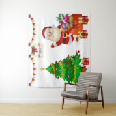 Foto Selfie Achtergrond Kerstmis Personaliseer Tek Wandkleed (In situ)